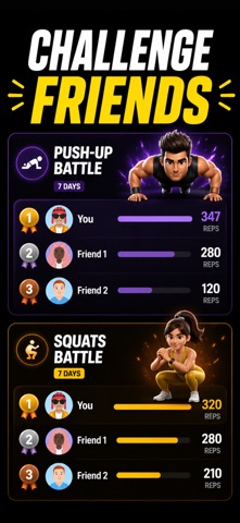 Repito: Push-ups & Squats AI Screenshot 1 of 5