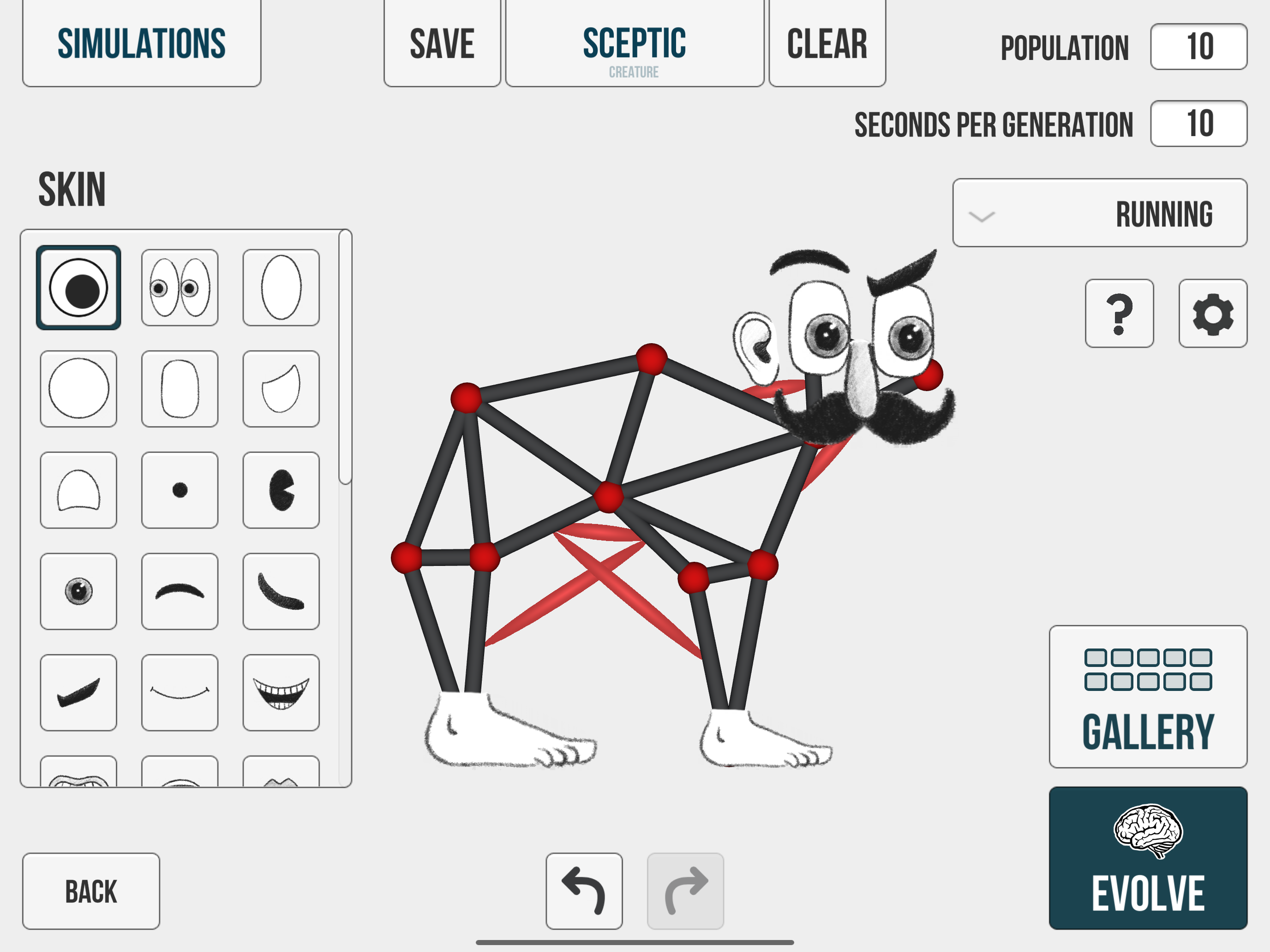 Evolution - Learning Creatures