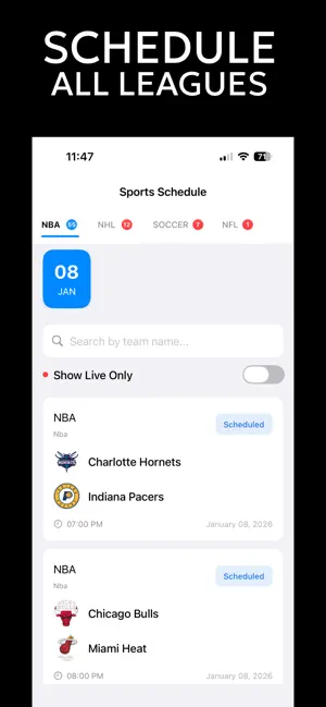 Football Live TV App: Schedule screenshot 4