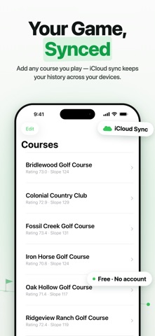 Handicap Tracker iPhone screenshot