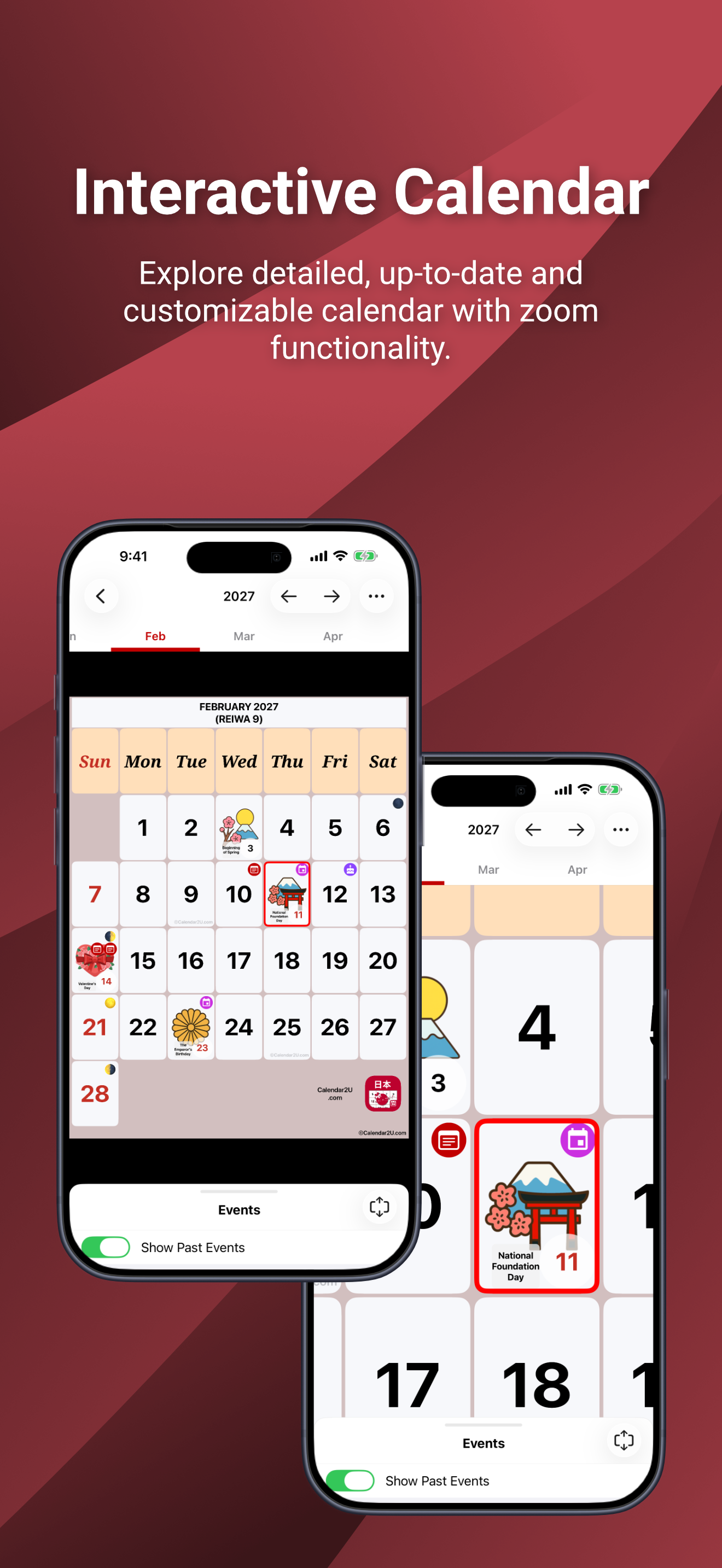 Japan Calendar 2027 - 2028 screenshot 2