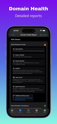 Domain Health screenshot