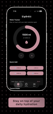 SipOrbit - Water tracker Screenshot 2 of 5