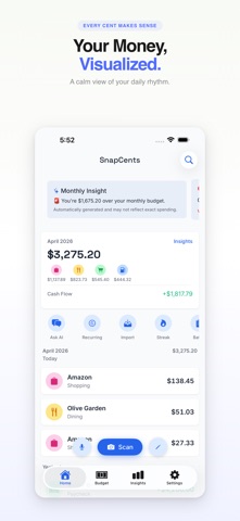 Budget & Expense - SnapCents screenshot