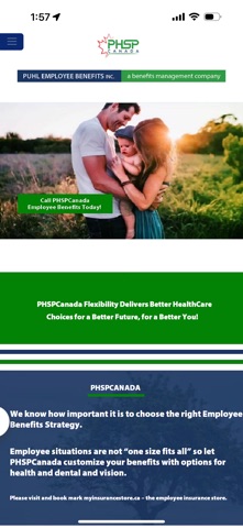 PHSPCanada Employee Benefits iPhone screenshot