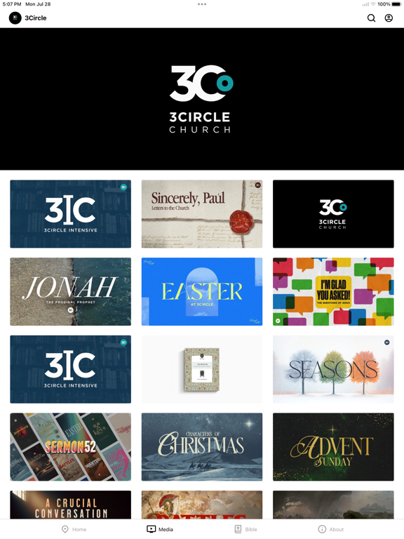 3Circle Church App iPad screenshot 2 - Lifestyle app