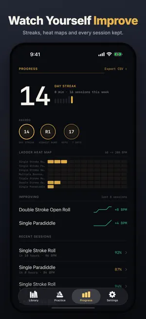 Drum Coach: Rudiment Trainer screenshot 3
