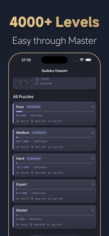 Sudoku Heaven - No Ads iPhone screenshot