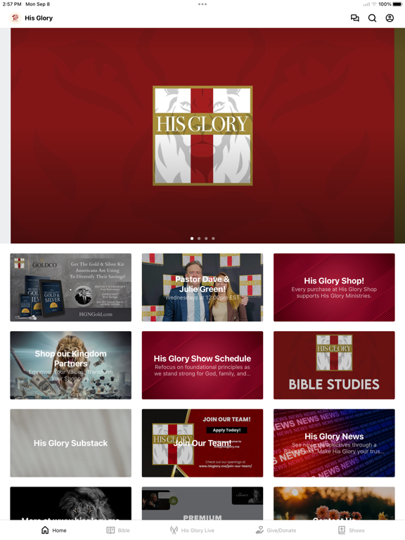 Screenshot #4 pour His Glory Ministry