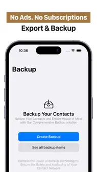 Recent Contacts - Export CSV iphone bilder 1
