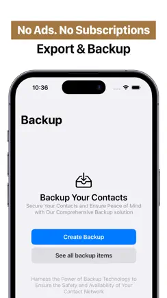 Contacts Export CSV iPhone image 2