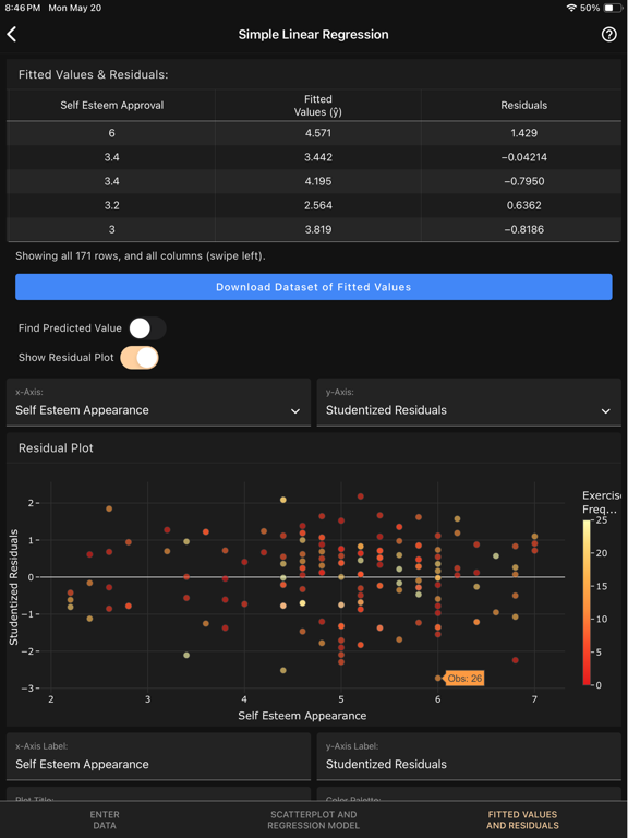 Art of Stat: Regression iPad screenshot 9 - Education app