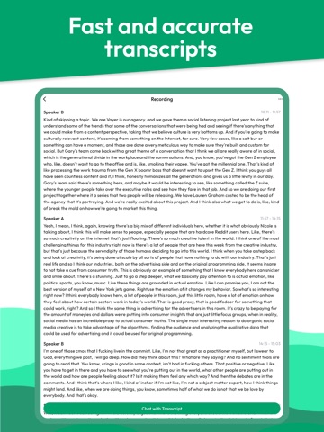 Clerk AI: Transcripts & Notes iPad screenshot