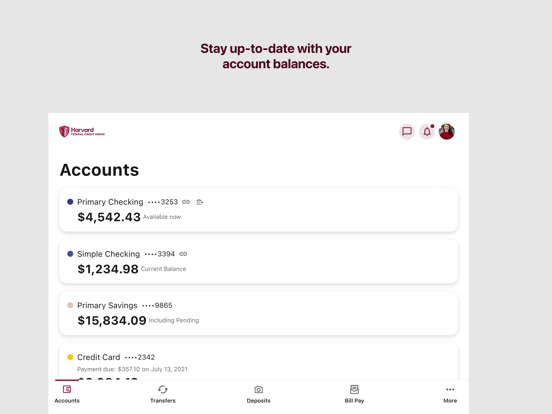 Screenshot #5 pour Harvard FCU Digital Banking