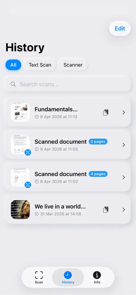 Text Scanner AI: OCR & Scan 文本扫描AI OCR识别工具应用截图