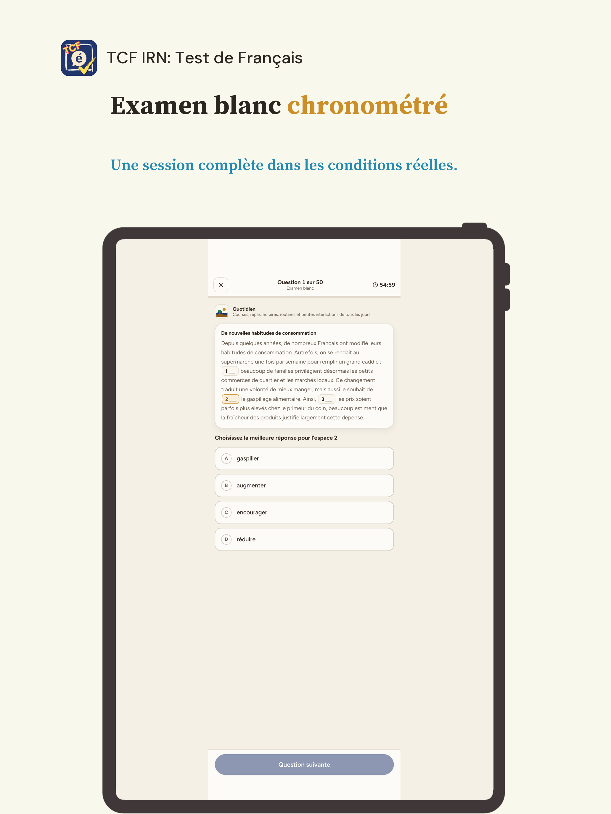 TCF IRN: Test de Français screenshot 11