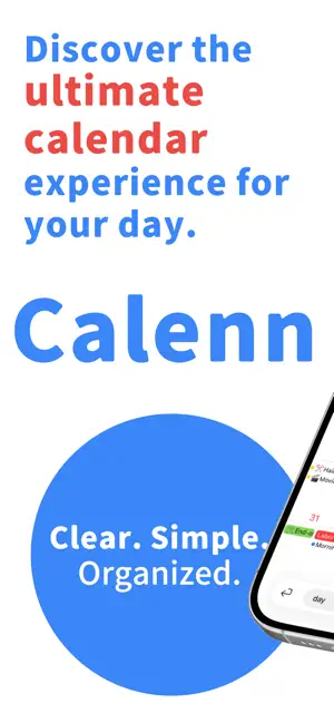 Calenn | Calendar at a Glance screenshot 1