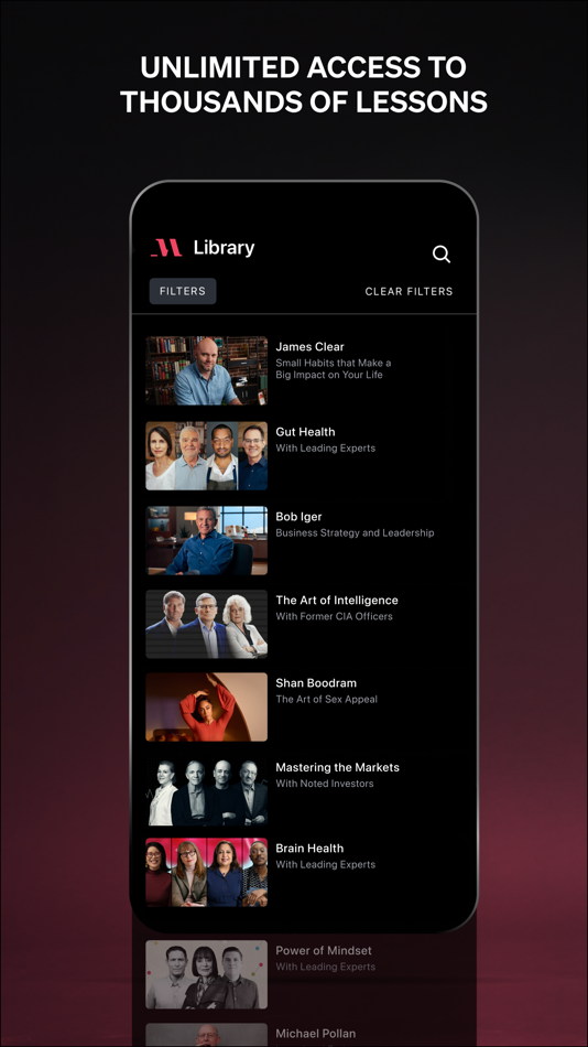 #1. MasterClass: Online Classes (iOS) 由: MasterClass