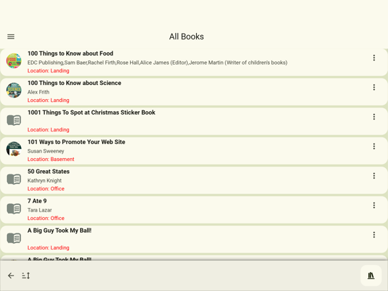 Home Library Catalog iPad screenshot 6 - Book app
