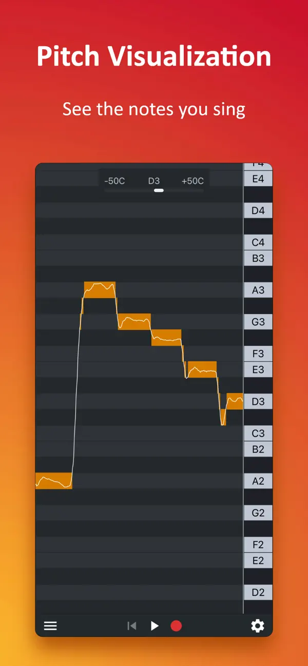 Screenshot #2 pour Nail the Pitch - Vocal Monitor