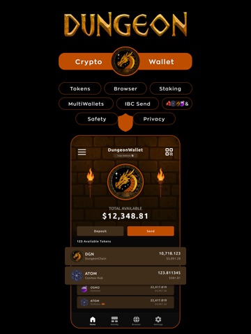 Dungeon Wallet iPad screenshot