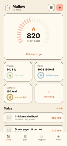 Mallow: Gentle Food Tracker screenshot