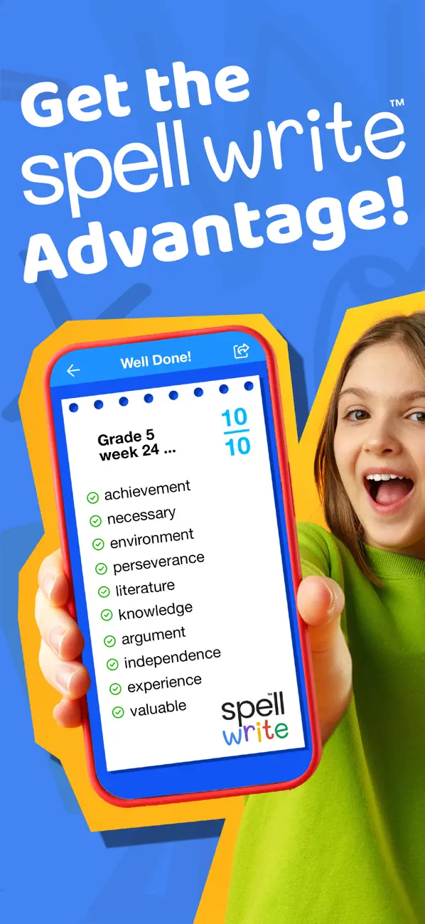 Screenshot #1 pour Spell Write: Kids Spelling App