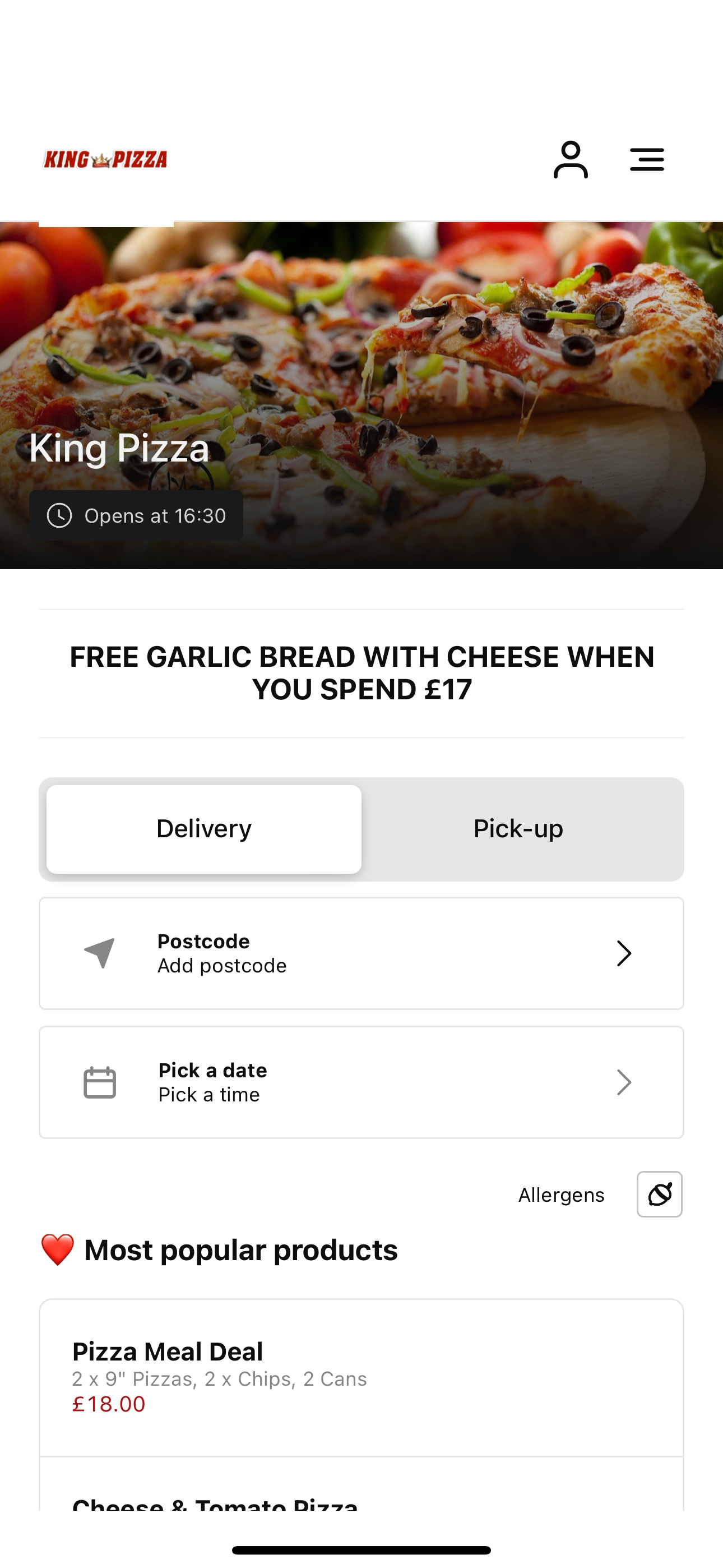 King Pizza Widnes UK screenshot 3