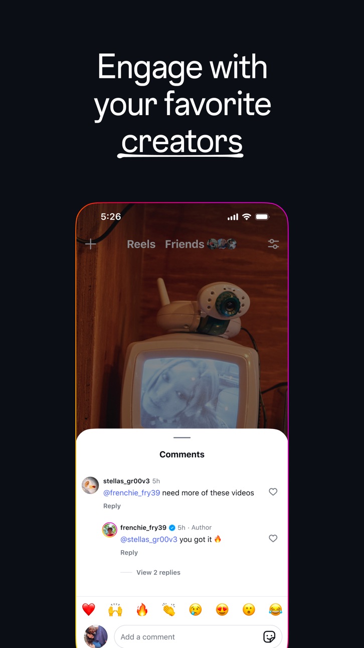 Instagram w/ Theta screenshot 2 - iOS app interface