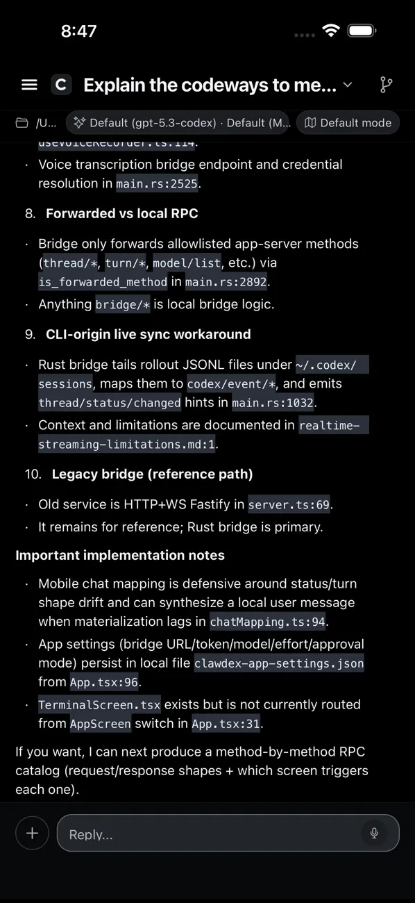 #2. Clawdex Mobile (iOS) Av: Mohit Patil