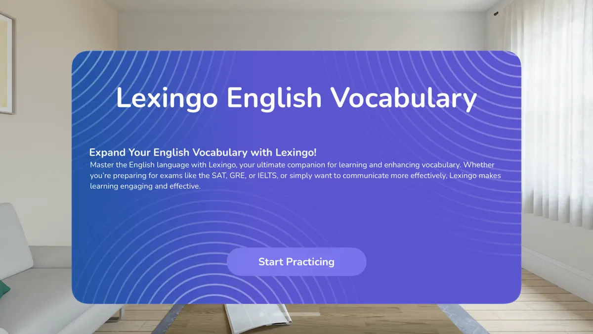 English Vocabulary • Lexingo screenshot 1