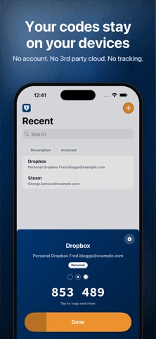 Private Authenticator screenshot 1