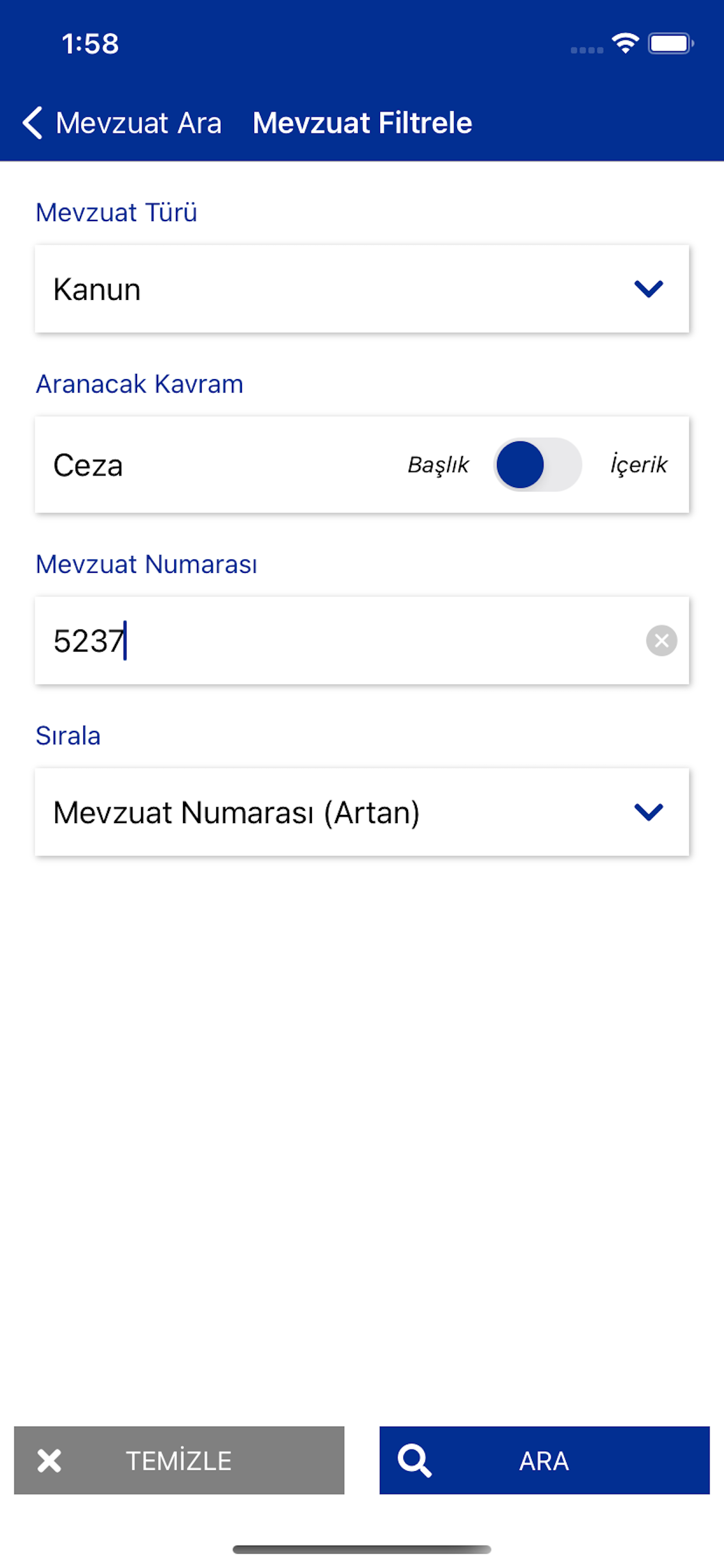 UYAP Mevzuat