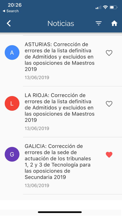 App Magister: Oposiciones Screenshot