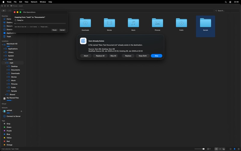 Trove File Explorer screenshot
