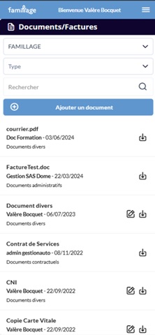 Famillage screenshot