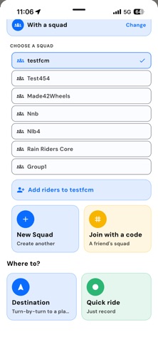 RideClan: Group Ride GPS iPhone screenshot