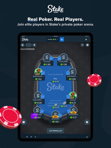 Stake US - Poker iPad screenshot
