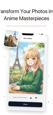 PhotoAnime: AI Anime Filter iPhone screenshot
