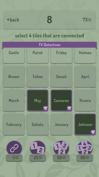 Select 4 Words Screenshot