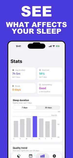 Sleep Tracker: Diary & Log screenshot 2