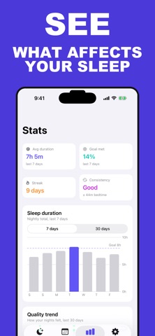 Sleep Tracker: Diary & Log iPhone screenshot