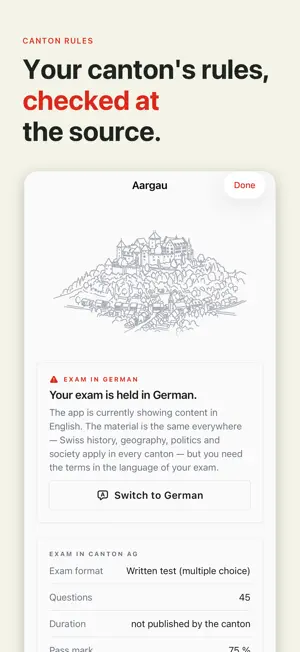 Einbürgerungstest Schweiz 2026 screenshot 4