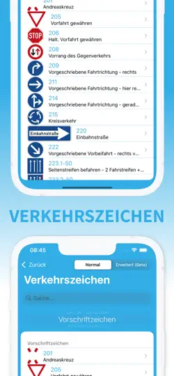 Screenshot von Tatbestandskatalog auf dem iPhone 5