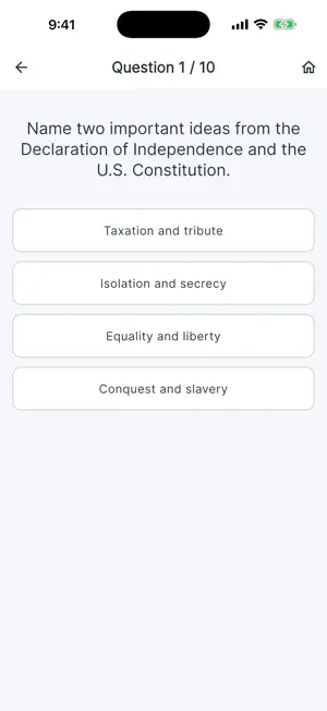 US Citizenship Test 2025/26 screenshot 4