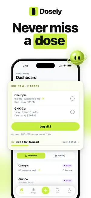 Dosely Peptide & GLP-1 Tracker screenshot 1