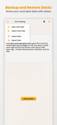 EZ Cards - Flashcard App Screenshot 1 of 4