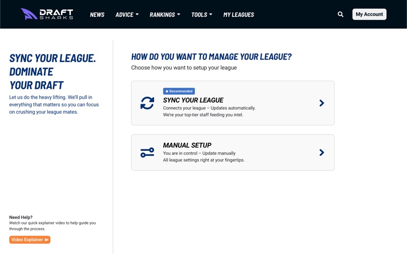 Draft Sharks Sync screenshot