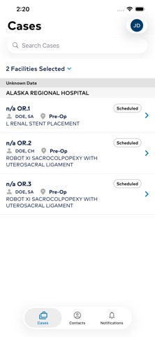 HCA Symphony iPhone screenshot