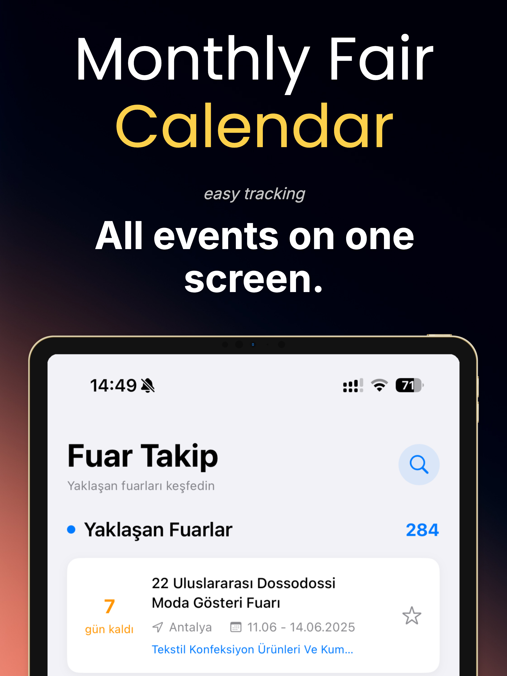 Turkiye Fuar Takvimi